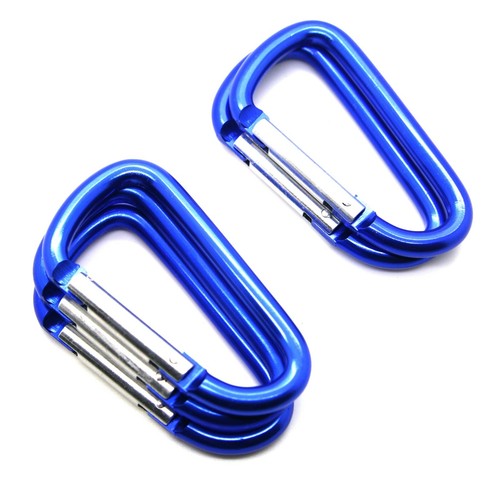 20 Pack of 3" Carabiner Spring Belt Clip Lot Snap Key Chain 75mm Aluminum color - Picture 21 of 50