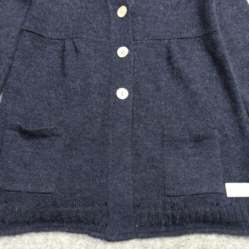 Odd Molly Alpaca Wool Cardigan 1 - S Navy Blue Soft Hairy Sweater Knit 336 Small - Picture 4 of 13
