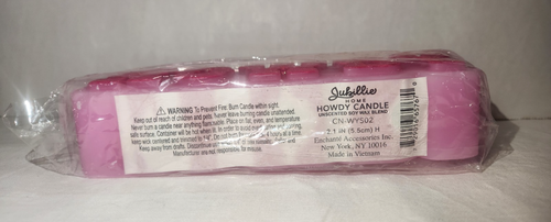 Howdy Pink Western Cowgirl 3 Wick Candle Glitter Home Decor - Picture 3 of 5
