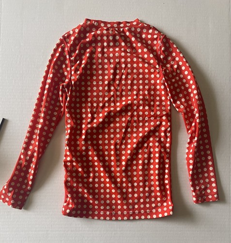 Crewcuts Rashguard Swim Shirt Girls 6 7 Red White Polka Dot Long Sleeve - Picture 3 of 6