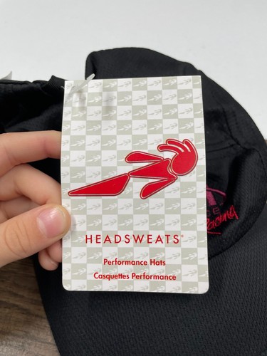 Headsweats 5 Panel SCM Ins Racing Hat Cap Black Strap Back Lightweight NWT - Picture 3 of 10