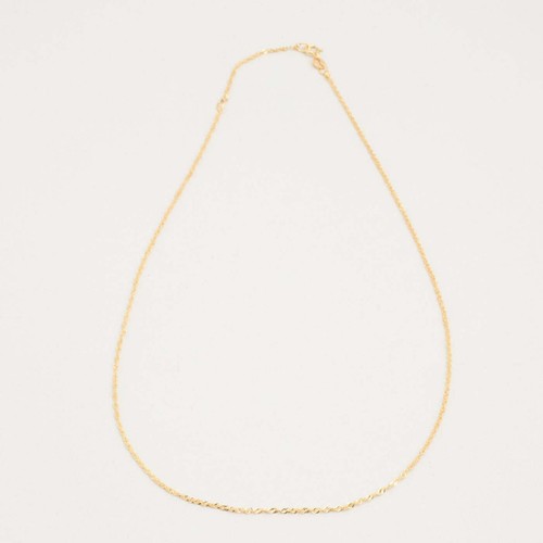 Singapur Kette Halskette in 14K Gold, 16,14 Zoll | Massivgold - Bild 4 von 4