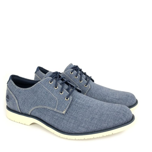Timberland Men's woodhull Oxford Scarpe di tela Denim A1XRZ | eBay