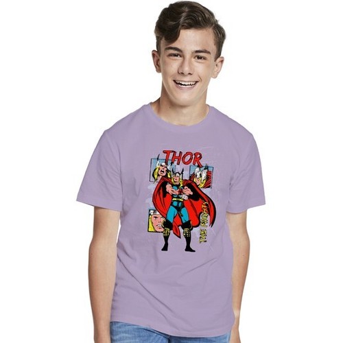 MARVEL THOR MIGHTY T-SHIRT TEE MEDIUM Retro Vintage Classic M 1ST COMIC AVENGERS - Picture 2 of 3