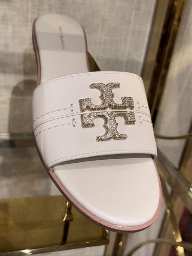 Tory Burch Everly Crystal Slide, Marfil, EDICIÓN LIMITADA - Imagen 3 de 15