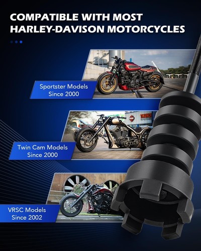 Kit de herramientas extractor de cojinete de rueda Orion Motor Tech compatible con Harley Davidson - Imagen 8 de 8