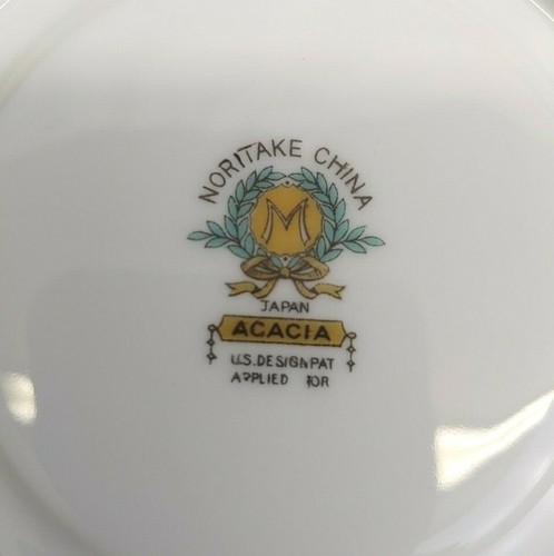 Noritake China Acacia Japón, (Juego de 2) Platillos 1933-1942 - Imagen 5 de 5