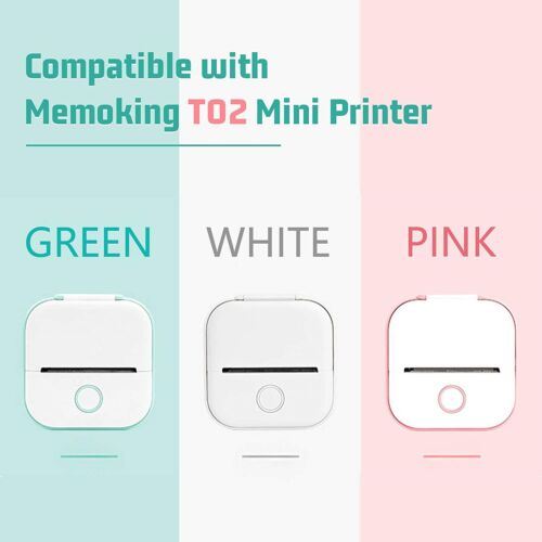 3 Rolls Phomemo Paper Blue on White Labels Thermal Paper for T02 M02 Printer - Picture 2 of 14