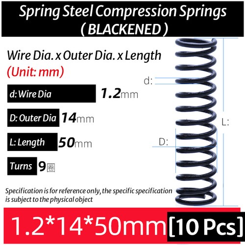 Compression Spring, Pressure Big, Wire Dia 1.2mm, Diameter 6-20mm Length 10-50mm - Picture 85 of 139