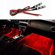 2x Blue 3 SMD LED Light strip 12V waterproof Car Motorcycle Gauge cup holder
