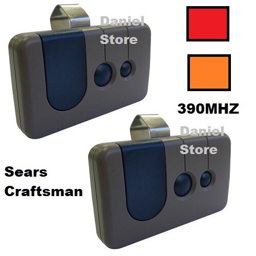 2 For Craftsman Garage Door Opener 3 button Remote HBW1255 139.53681B 390MHz - Picture 1 of 1