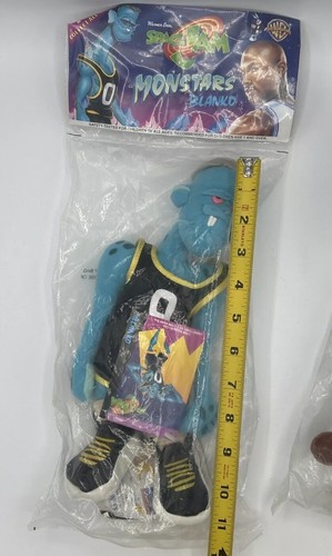 1996 Space Jam Blanko And Taz Plushes. NOS In Original Bags See Photos - Picture 6 of 13