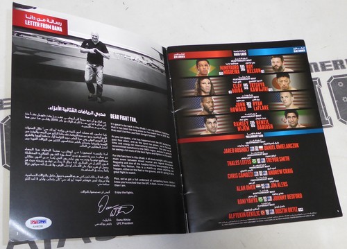 Antonio Rodrigo Nogueira Jim Alers Signed UFC Fight Night 39 Program PSA/DNA COA - Picture 4 of 5