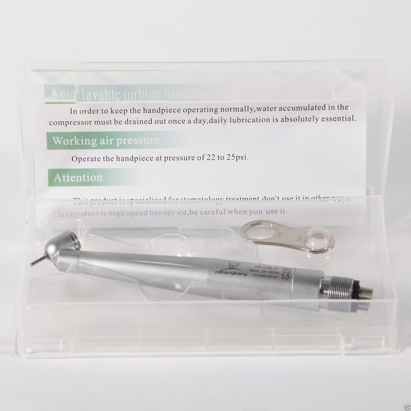 10 Dental 45° Degree Fast High Speed steel bearing Handpiece Push Button 4H WCA4 Nieuwe baan, lage prijs