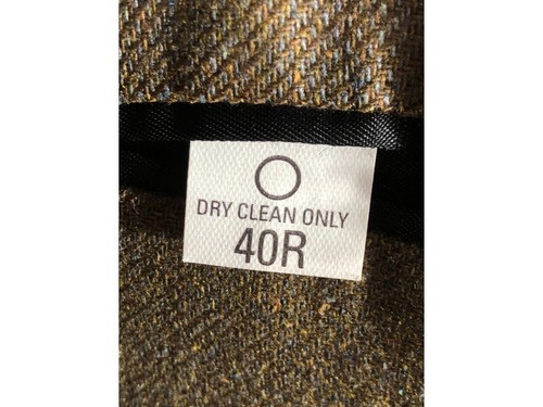 Vtg Tweed Wool Blazer Jacket Men Grey Olive 40R 3 Button Dressy Lapel Pocket - Picture 11 of 17