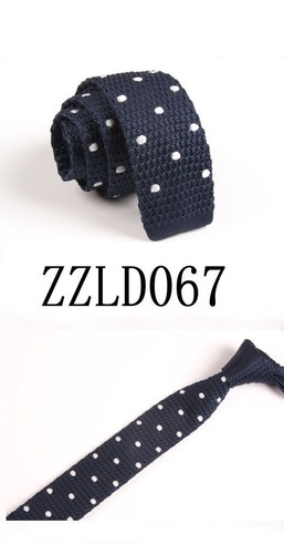 Men's Knit Tie Knitted Tie Necktie Narrow Slim Skinny Party Wedding Groom Stripe - Picture 11 of 49
