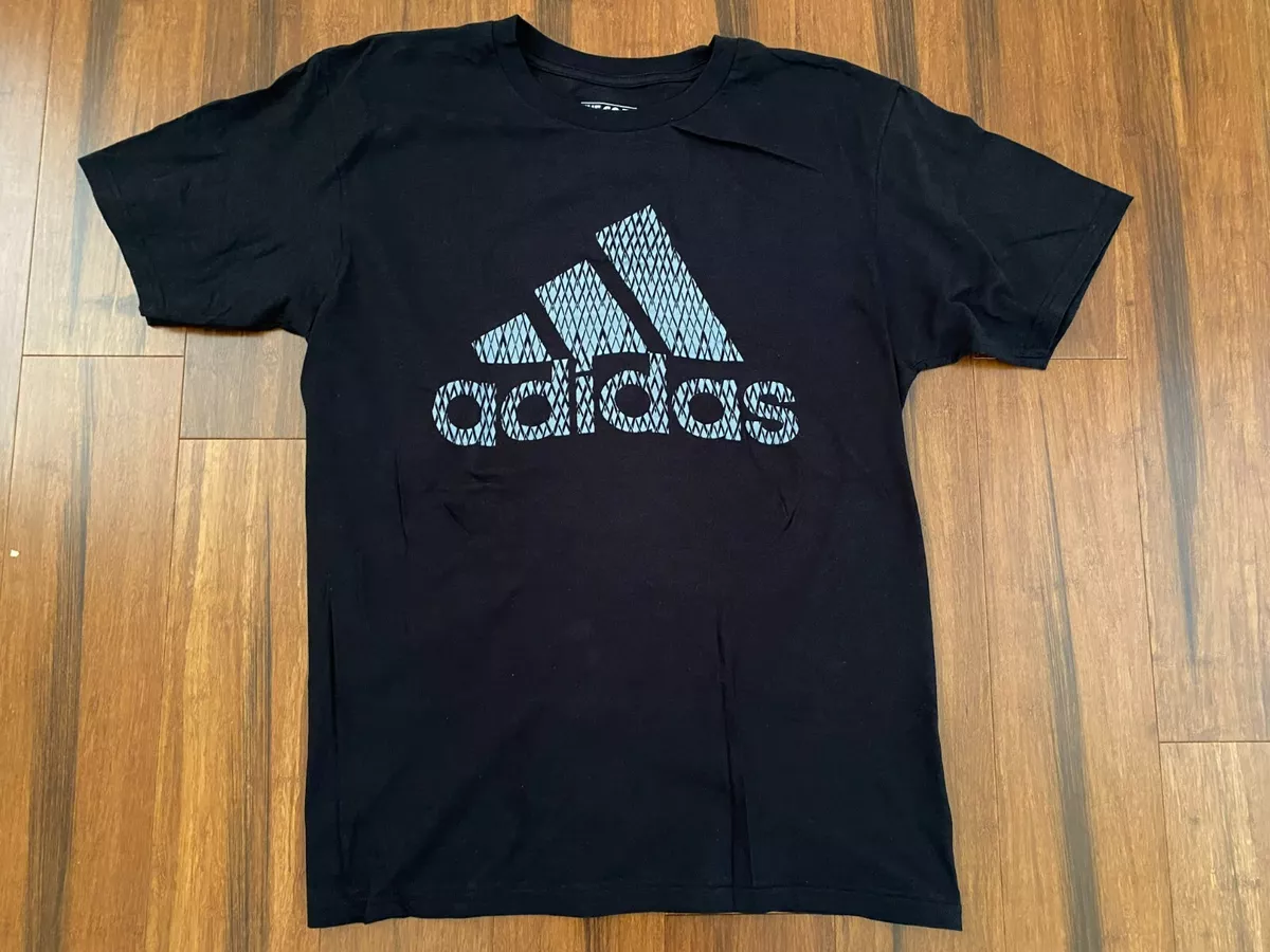 Adidas Logo Go To Tee Cotton Black Men s T Shirt S L eBay