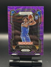 Derek Lively II RC Parallel, 2023-24 Prizm Monopoly #24 Purple Wave, Mavericks