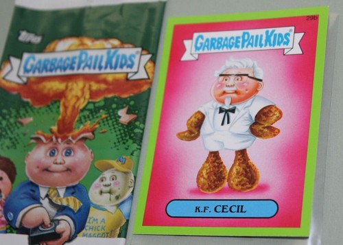 GARBAGE PAIL KIDS 2015 series 1 "GREEN" card #29b K.F.CECIL - Picture 2 of 3