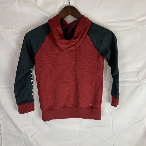 Hurley Pullover Hoodie Youth Size 7 Nike Dri-Fit Boys Red Black Kids - Picture 8 of 10