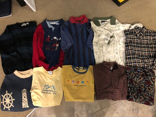 Vintage Shirt Lot Thrift Medium Large