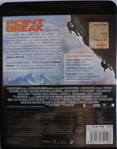 POINT BREAK di Kathryn Bigelow (2016) BLU RAY - Foto 2 di 3