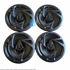 4 PACK Power Acoustik EDGE EG-653 400 Watt 6.5" 3-Way Speakers 4-OHM Voice Coil™