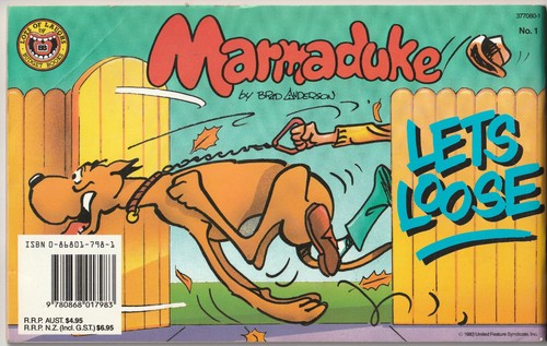 Marmaduke #1 "Lets Loose" Budget Books 1987 Brad Anderson "Classic Series" - Picture 5 of 5
