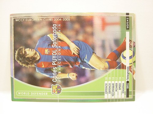 Panini WCCF 2004-05 WDF Carles Puyol Saforcada 1978 Spain No.5 Barcelona WorldDF - Picture 2 of 6