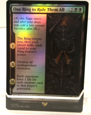 rarest mtg lord of the rings cards (LTR) Rare FOIL One Ring to Rule Them All 102 NM Set Name: The Lord of