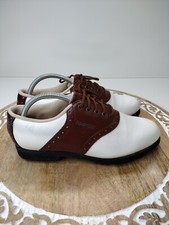 Golf Shoes FootJoy Green Joys Women's 7M White/brown 48725