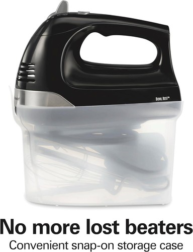 Hamilton Beach 6-Speed Electric Hand Mixer with Whisk, Dough Hooks and Easy Clea - Picture 3 of 9