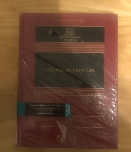 National Security Law 8th Edition by Stephen Dycus, Arthur L. Berney, New Other