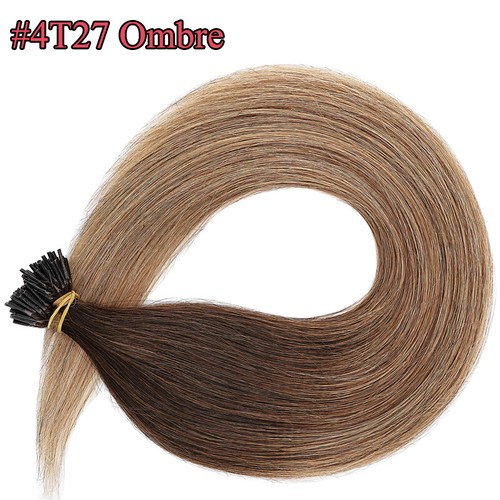 200 Strands I Tip Hair 100g Stick Tip Remy Human Hair Extensions Micro Ring Bead - Picture 2 of 28