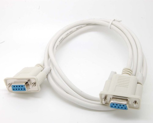 Serial RS232 Null Modem Cable Female to Female DB9 5ft direct connection 117 - 第 1/1 張圖片