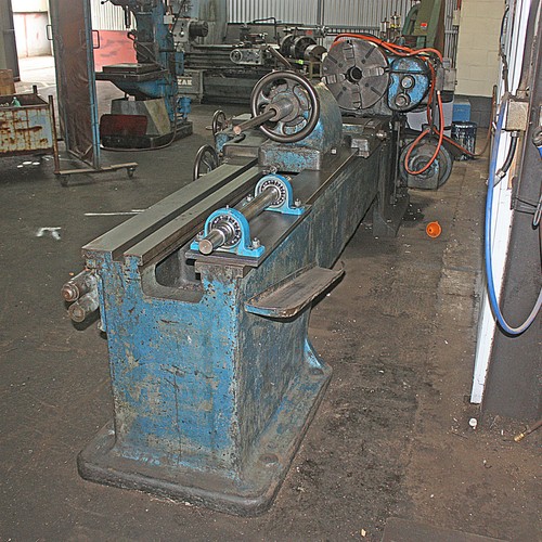 Machine Lathe Mines Broken Hill 1941 2800mm Bed 84mm Bar Feed 415v - Picture 10 of 12