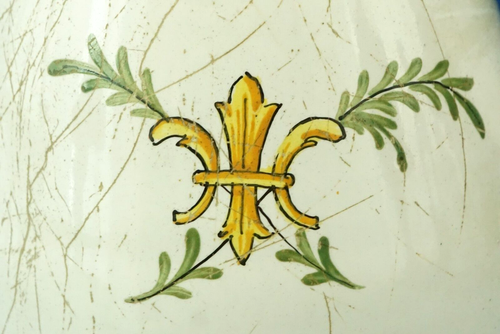 VEUVE PERRIN Jarra de cerámica jarrón escudo medieval Marsella Francia 1700 XVIII - Imagen 18 de 24