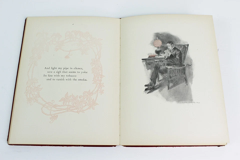 JAMES WHITCOMB RILEY An Old Sweetheart Of Mine Red Leather 1903 Illustrated - Image 4 of 4
