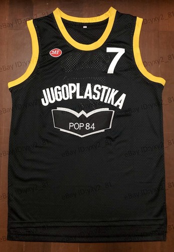 NEW Toni Kukoc #7 Jugoplastika POP 84 Yugoslavia Basketball Jersey Stitched - Picture 11 of 11