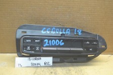 2017-2019 Toyota Corolla AC Heat Temp Climate 5546802060 Control 632-13-BX74