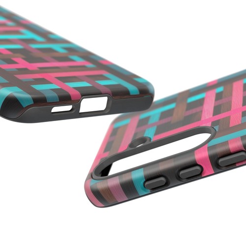 Pink Cyan Birch Grid Phone Case for iPhone, Samsung Galaxy, Pixel - 第 137/240 張圖片
