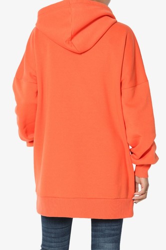 TheMogan S~3X Oversized Pullover Fleece Hooded Sweatshirt Oversized Tunic Hoodie - Picture 130 of 146