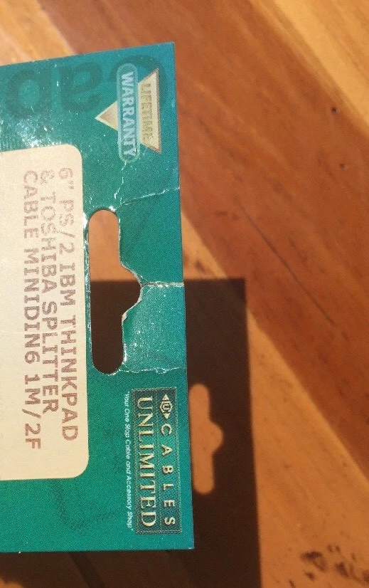 6"  PS2 Male to Dual Female Y Cable - PS/2 Splitter - Black - Image 3 of 4