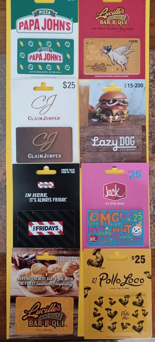 Restaurant Gift Cards