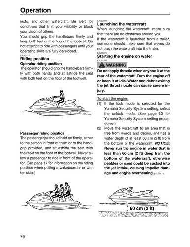Yamaha Waverunner Owners Manual Book Guide 2021 VX CRUISER HO - Picture 5 of 18