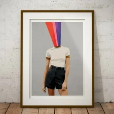 HEAD BEAMS PRINT WALL ART DECO MODERN RETRO URBAN STREET ART POSTER A1 A2 A3 