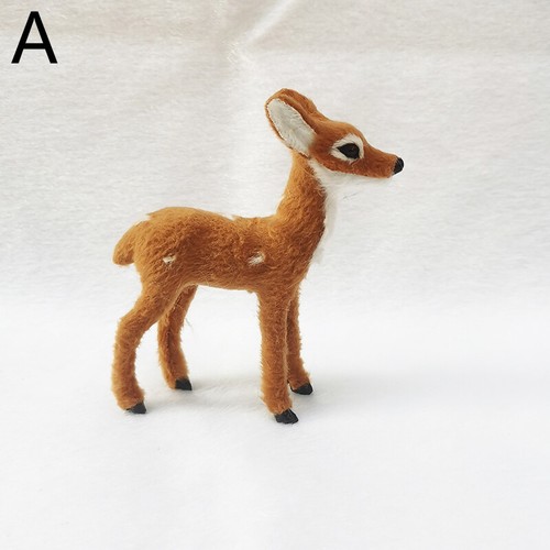 Christmas Simulated Squirrel Fox Deer Animals Model Mini Plush Toy Pendant Decor - Picture 13 of 21