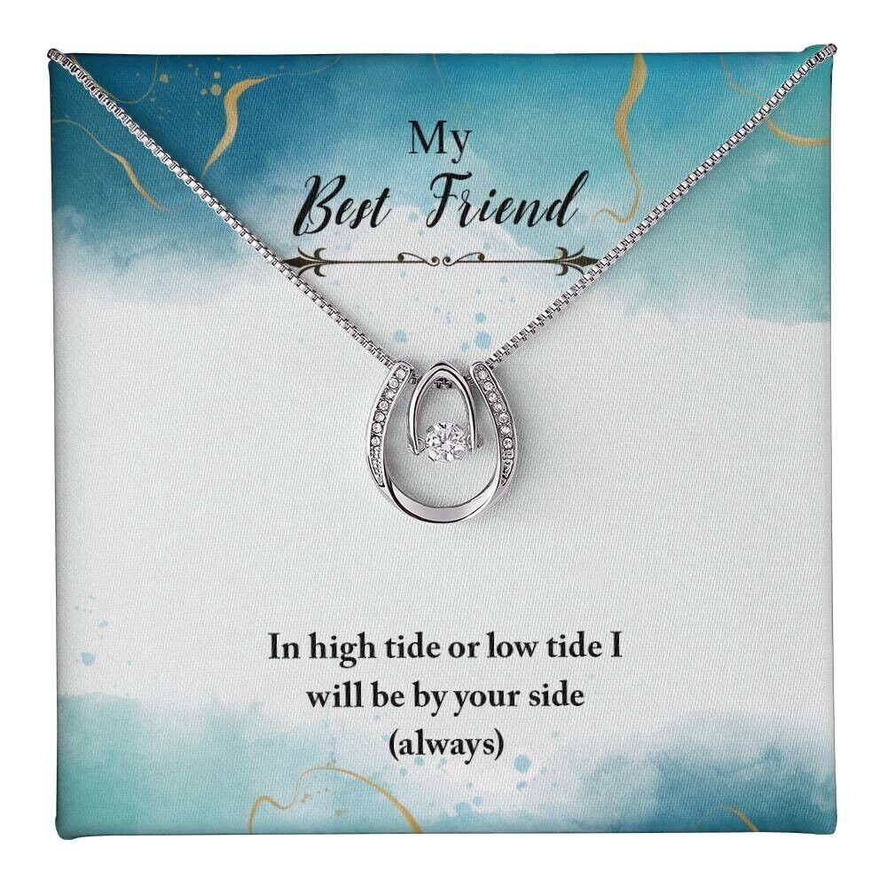 Mujeres Moda Collar Joyería Con Mensaje Tarjeta Cristal Regalo a MEJOR AMIGO