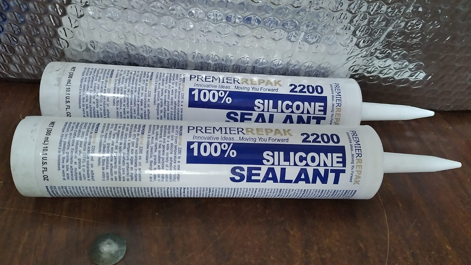 Premier Repak 2200 100% Silicone Sealant Clear ~ Lot of 2. Available Now for $19.99