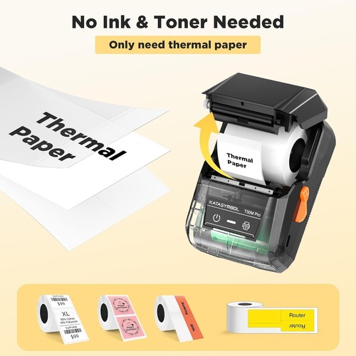 SUPAVAN KATASYMBOL T50M Pro Bluetooth Label Maker Machine Wide Waterproof - Picture 3 of 8